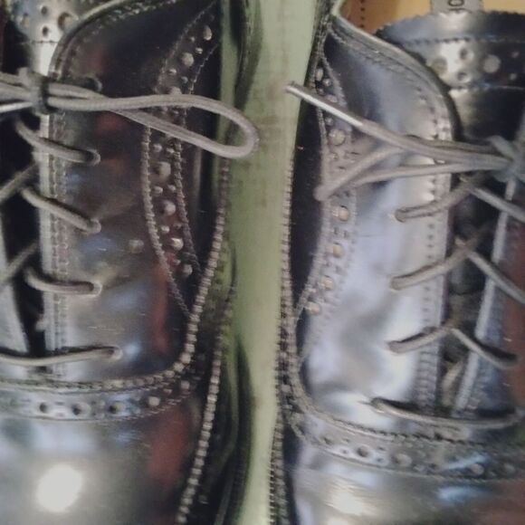Johnston and Murphy Men\'s Black Lace Up Oxfords Size 9.5 Wingtips main image 6